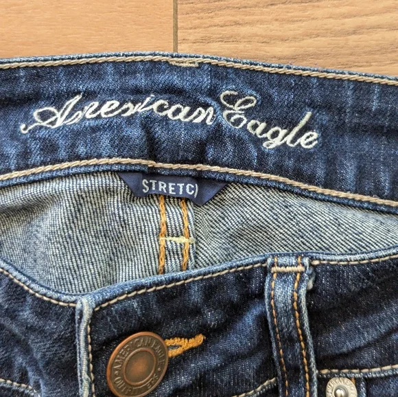 American Eagle Outfitters Dark Blue Boot Cut Jeans - Picture 3 of 11